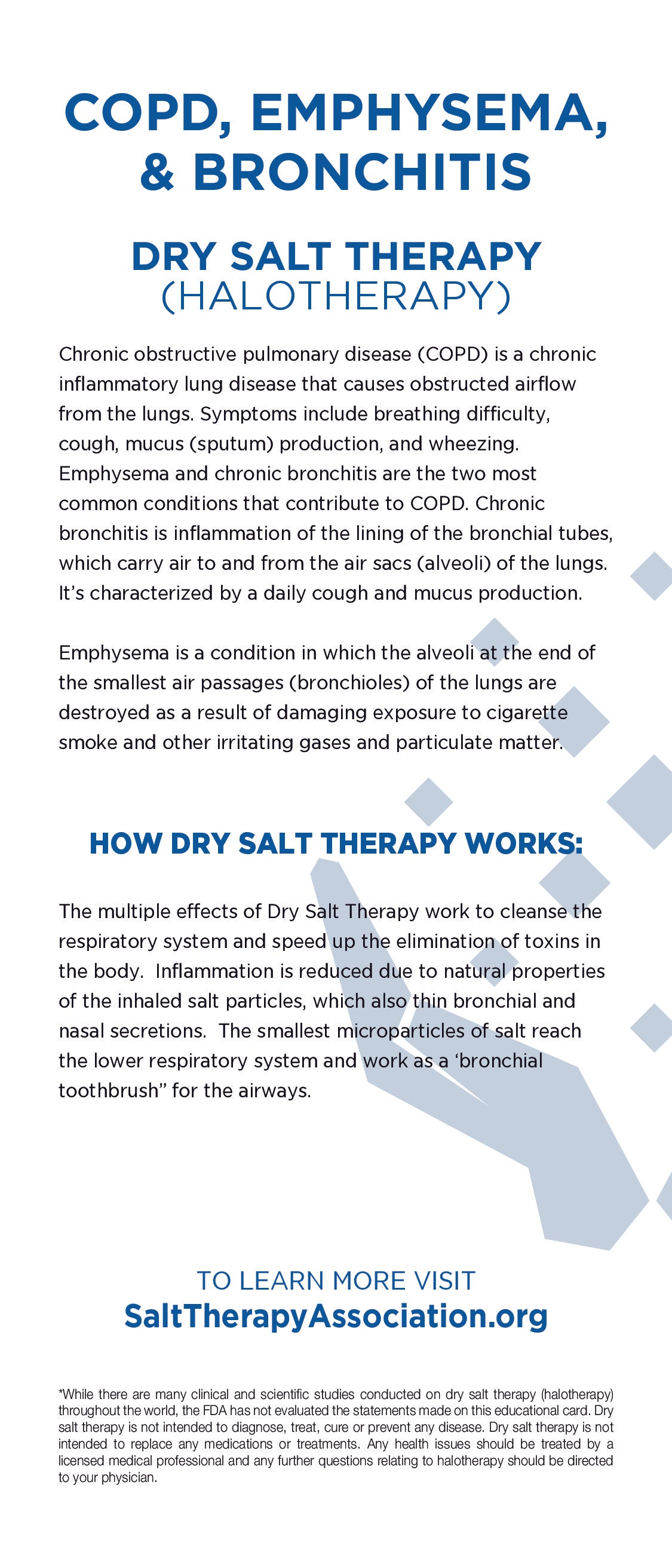 COPD, Emphysema & Bronchitis (100 pack)