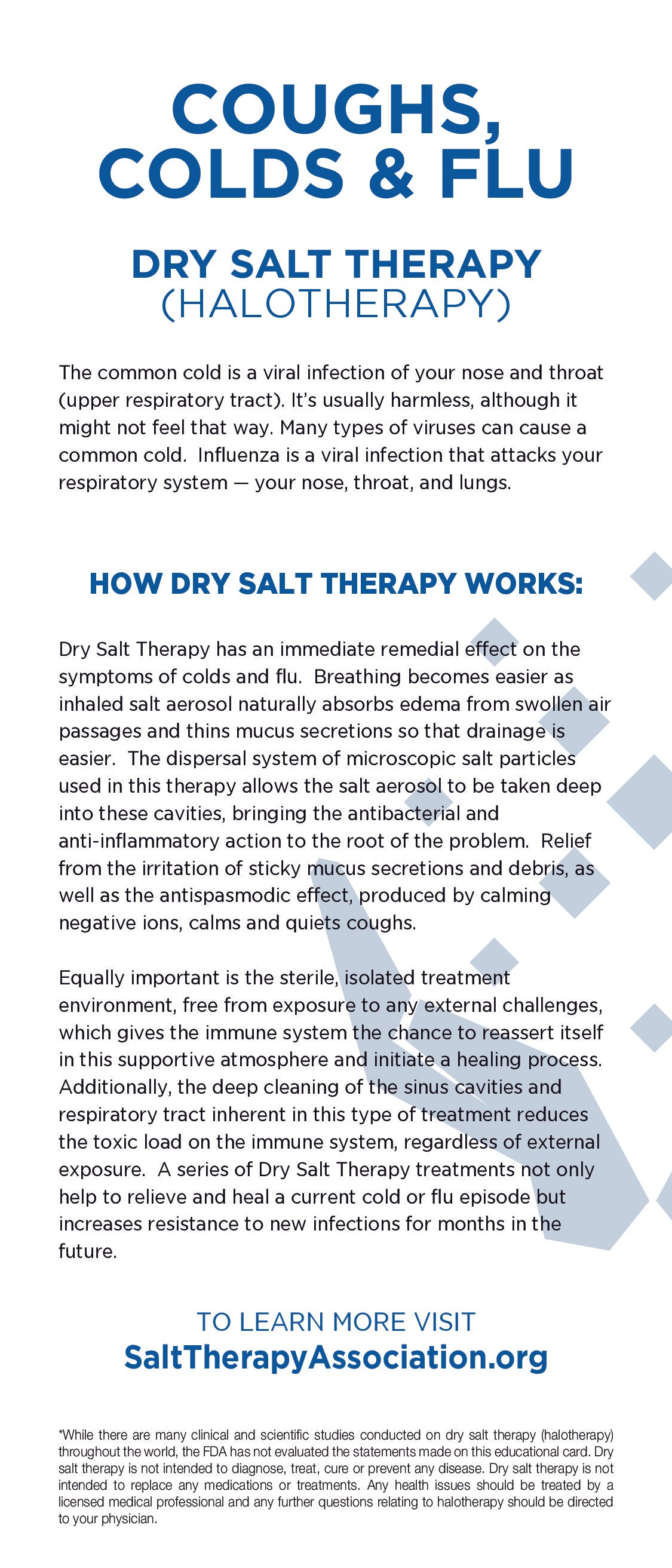 Coughs, Colds & Flu (100 pack)