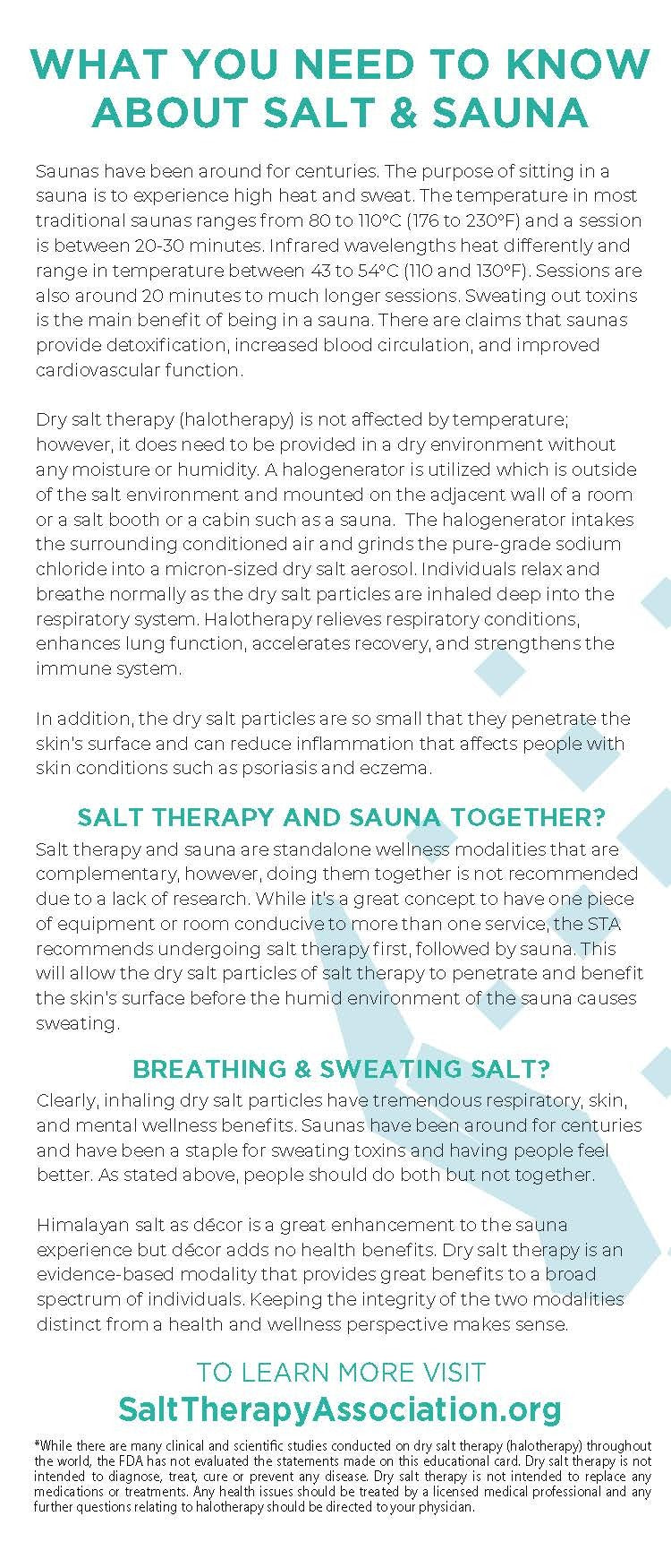 Salt & Sauna (100 pack)